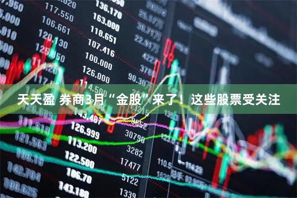 天天盈 券商3月“金股”来了！这些股票受关注