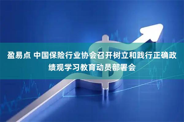 盈易点 中国保险行业协会召开树立和践行正确政绩观学习教育动员部署会