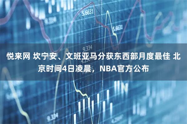 悦来网 坎宁安、文班亚马分获东西部月度最佳 北京时间4日凌晨，NBA官方公布